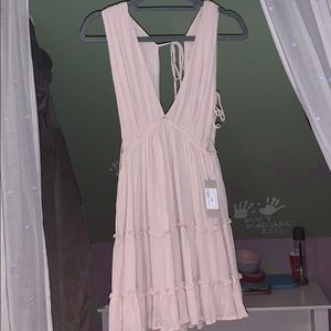 Flowy Tan Sun Dress